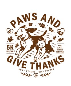 Paws and Give Thanks Rescue Run 5K
