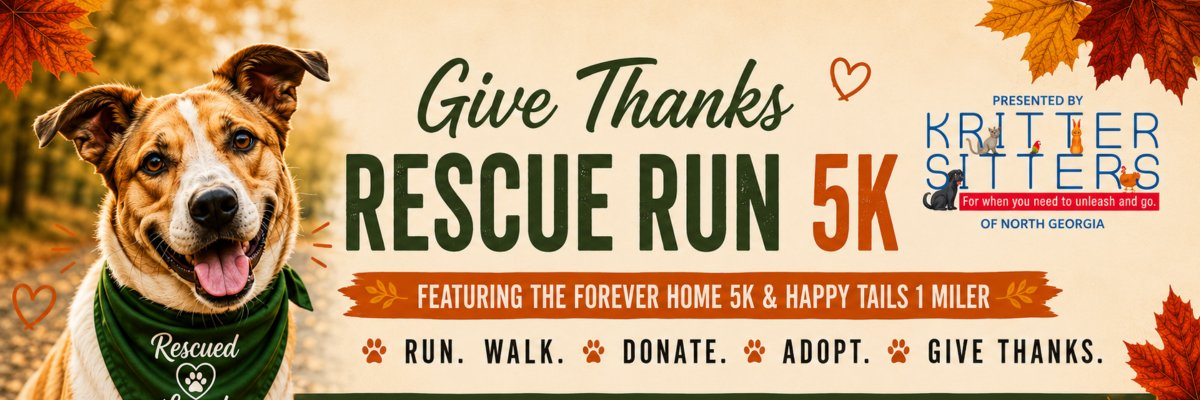 Paws and Give Thanks Rescue Run 5K