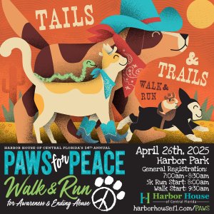 Paws for Peace 5k Logo