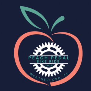 Peach Pedal Bike Ride Logo