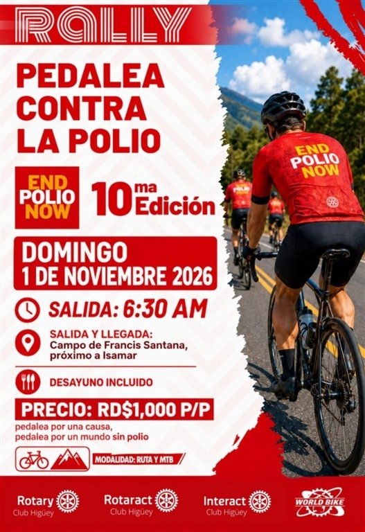Pedales contra la polio