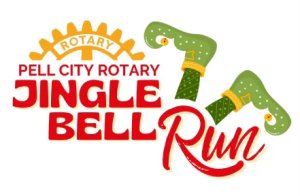 Pell City Rotary Club Jingle Bell 5K, 10K & Fun Run Logo
