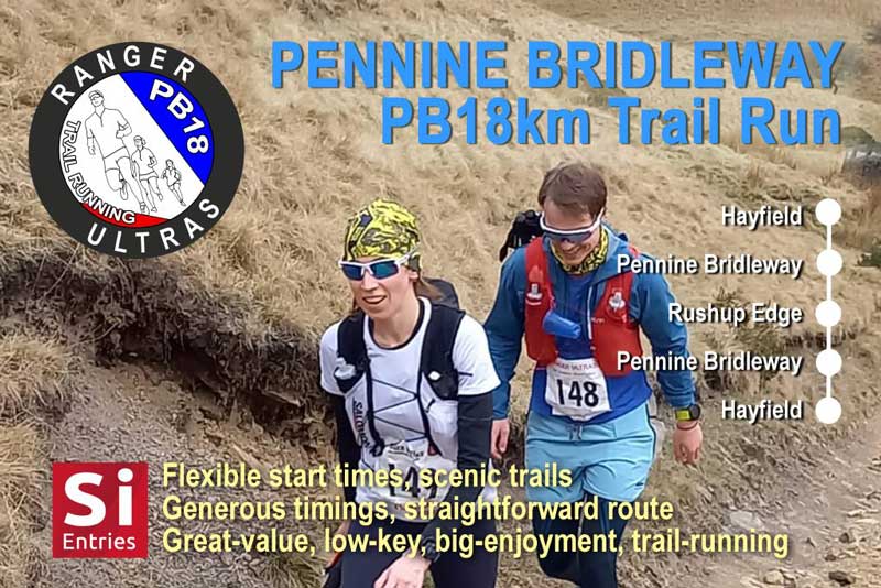 Pennine Bridleway PB18km Trail Running Logo