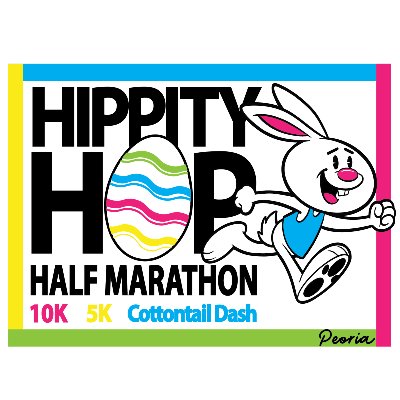 Peoria Hippity Hop Half Marathon Logo
