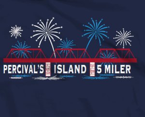 Percival's Island Firecracker 5 Mile Race Logo