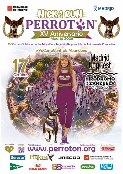 Perrotón Madrid 2026 Nicka Run XV Aniversario