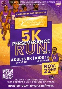 Perseverance: The V Foundation 5k Logo