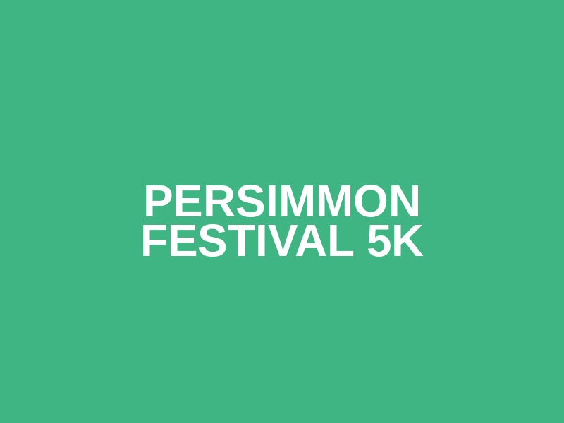Persimmon Festival 5k Logo