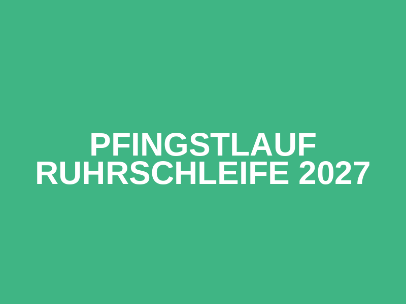 Pfingstlauf Ruhrschleife 2027 Logo