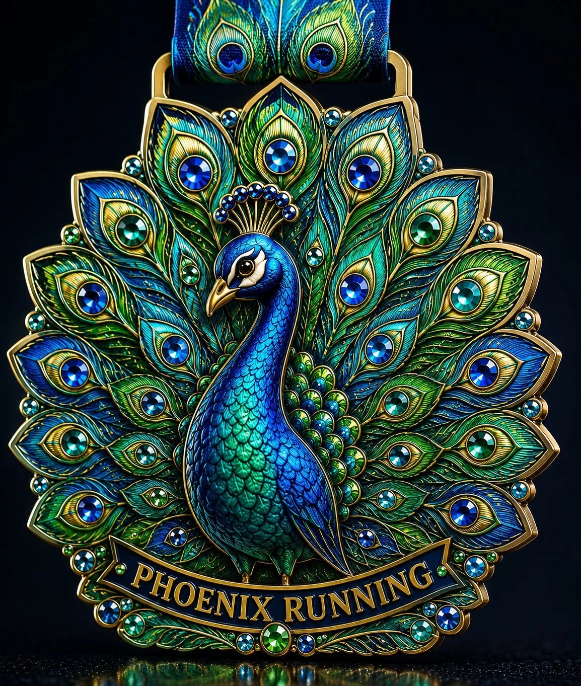 Phoenix Cambridgeshire Peacock Run Logo