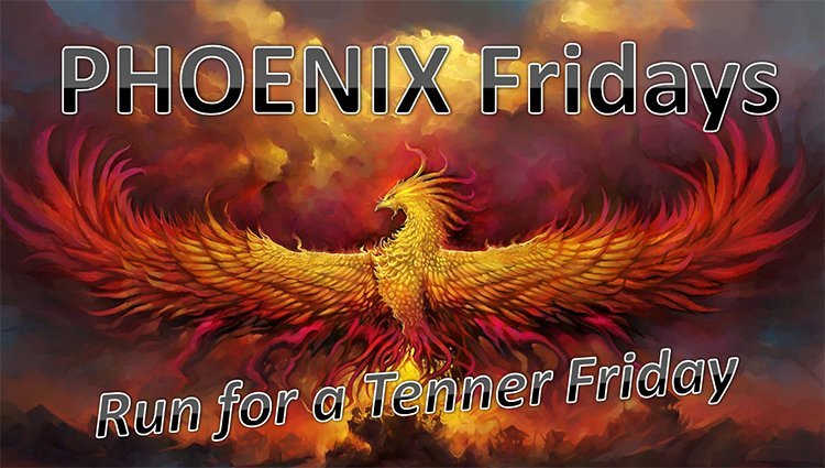 PHOENIX Fridays - Run for a Tenner Friday - October Logo