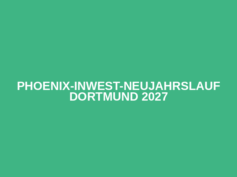 Phoenix-InWest-Neujahrslauf Dortmund 2027 Logo