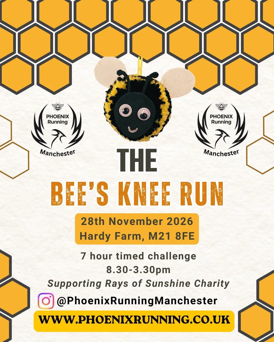Phoenix Manchester The Bee's Knees Run Logo