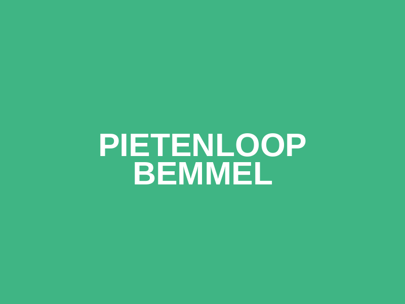 Pietenloop Bemmel