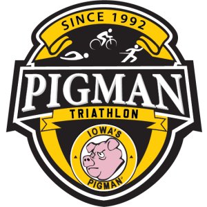 Pigman Triathlon + Duathlon + Aquabike + Open Water Swim Logo