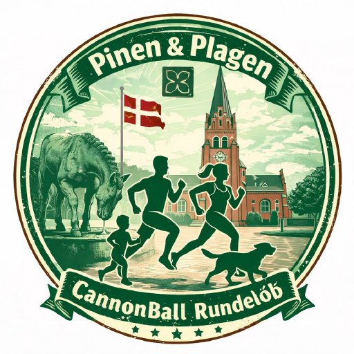 Pinen og Plagen Cannonball Run nr. 3 Logo