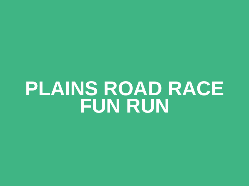 Plains Road Race Fun Run Logo