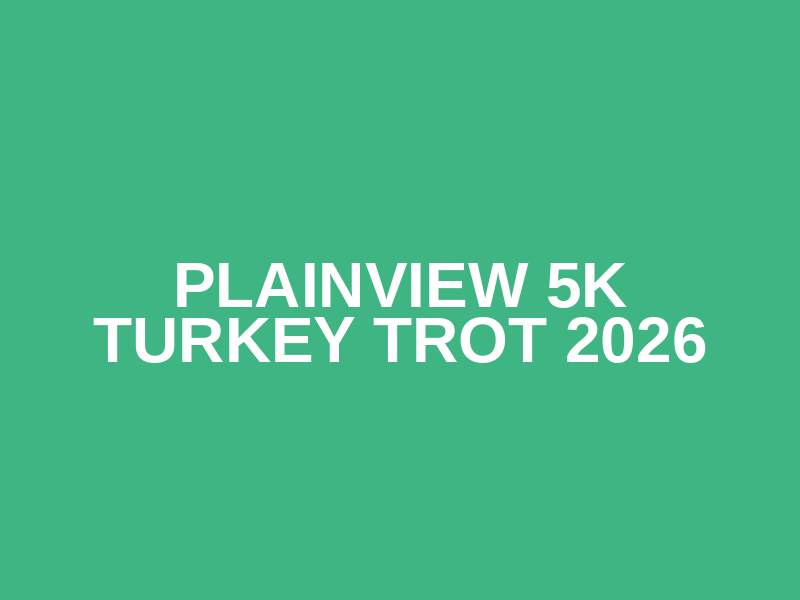 Plainview 5K Turkey Trot 2026 Logo