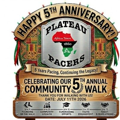 Plateau Pacers 5th Anniversary Community 5k Walk/ Run