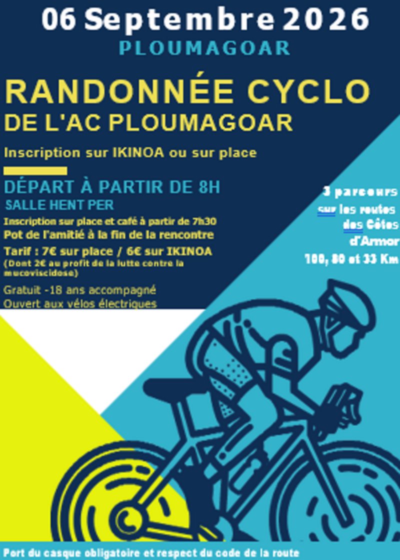 PLOUMAGOAR RANDONNEE CYCLO AC PLOUMAGOAR