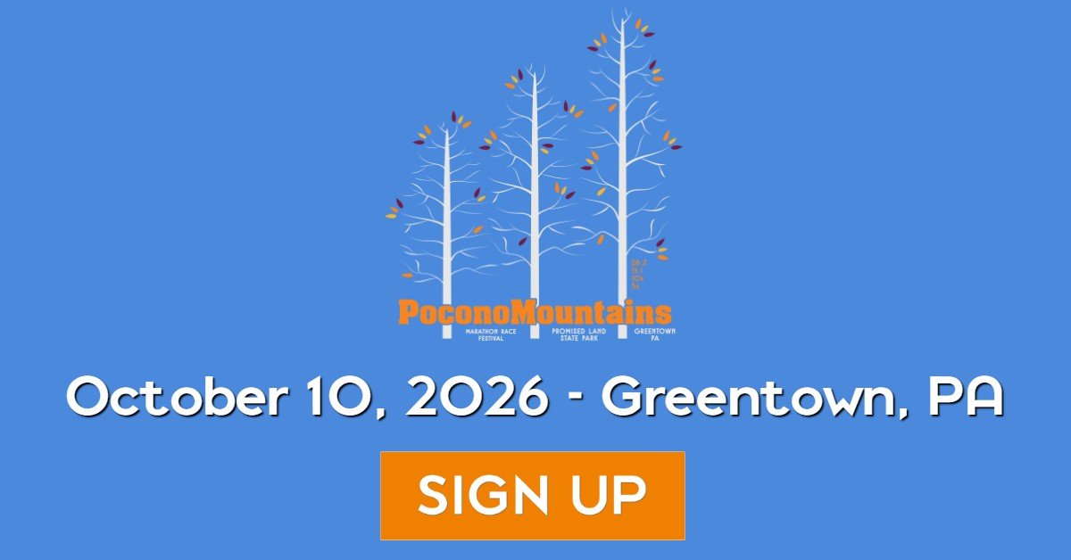 Pocono Mountains Marathon Race Festival: Marathon, HM, 10K &5K 2026 Logo