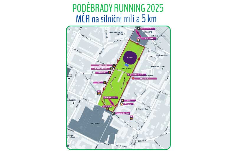 Podebrady Running Logo