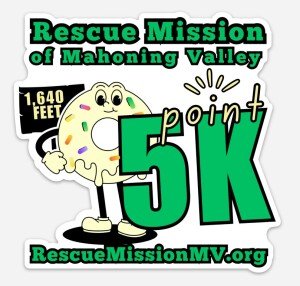 Point 5K (only 1,640 feet) to benefit Rescue Mission of Mahoning Valley Logo