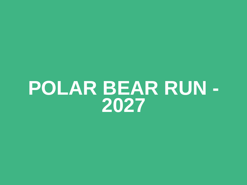 Polar Bear Run - 2027 Logo