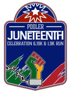 Pooler Juneteenth Celebration 6.19k/1.9k Run & Walk 2026 Logo