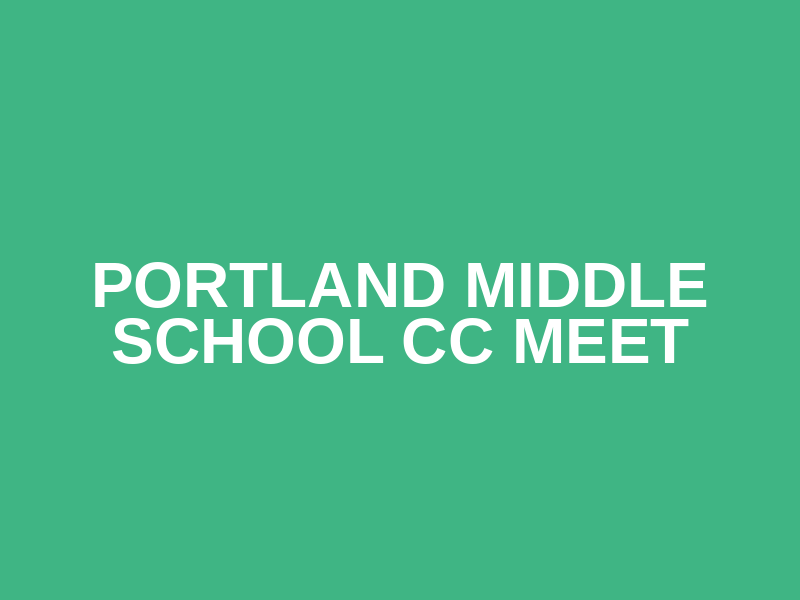 Portland Middle School CC Meet Logo
