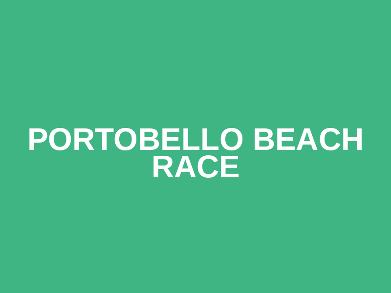 Portobello Beach Race