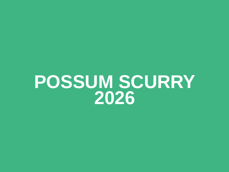 Possum Scurry 2026 Logo