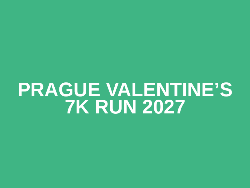 Prague Valentine’s 7K Run 2027 Logo