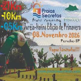 PRAIAS SECRETAS - JURÉIA ITATINS TRAIL RUNNING - EDIÇÃO DE PRIMAVERA - 2026 Logo