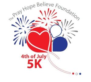 Pray Hope Believe 5K Run/Walk Logo