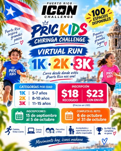 PRIC Kids Chiringa Challenge Virtual Race Logo