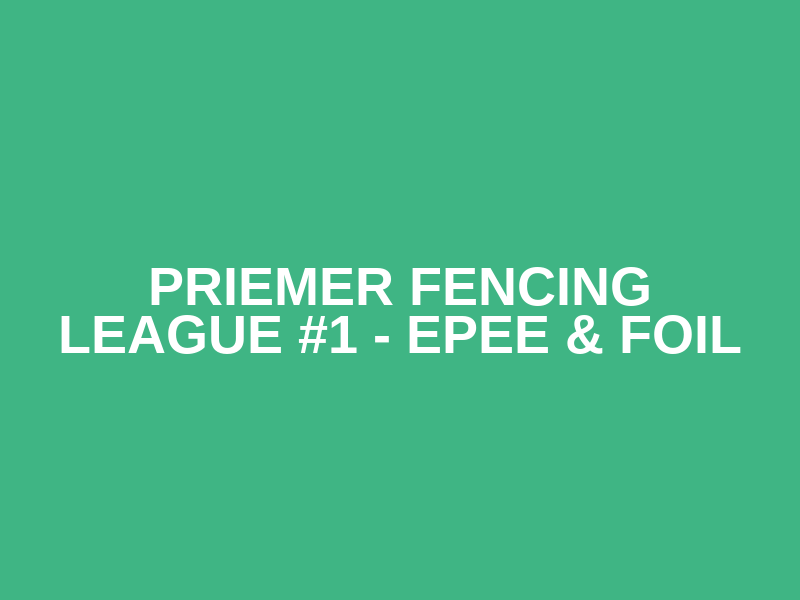 Priemer Fencing League #1 - Epee & Foil Logo