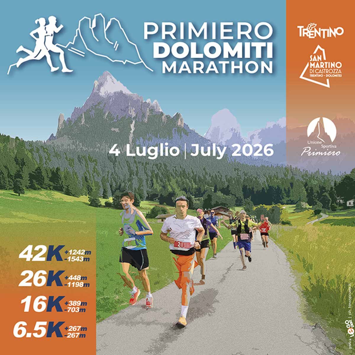 Primiero Dolomiti Marathon Logo