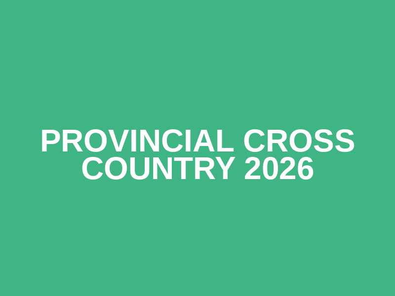 Provincial Cross Country 2026