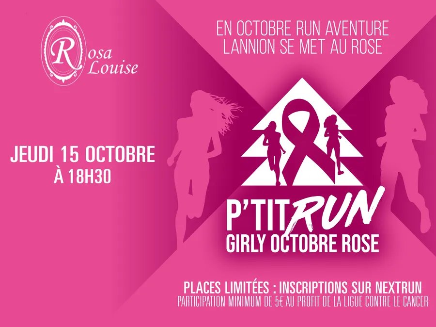 P'TIT RUN GIRLY OCTOBRE ROSE