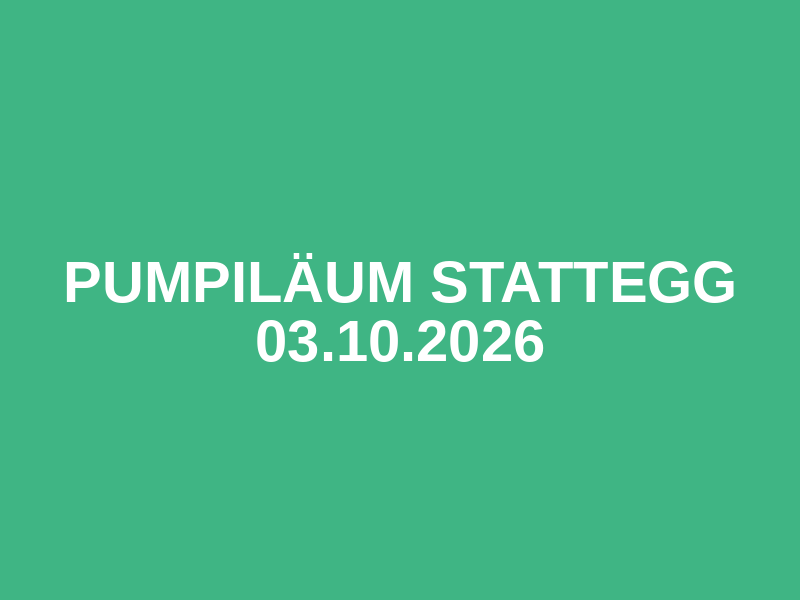 Pumpiläum Stattegg 03.10.2026 Logo
