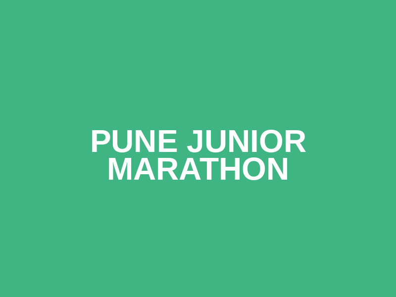 Pune Junior Marathon