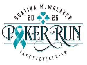 Quatina M. Wolaver Poker Run Logo