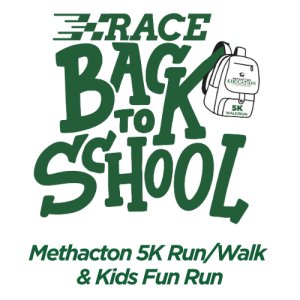 Race Back to School! Methacton 5K Walk or Run Logo