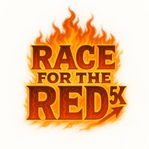 Race for the Red 5K Logo