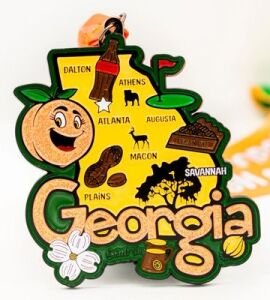Race Through Georgia 1M, 5K, 10K, 13.1, 26.2 Logo