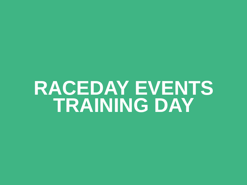 RaceDay Events Training Day