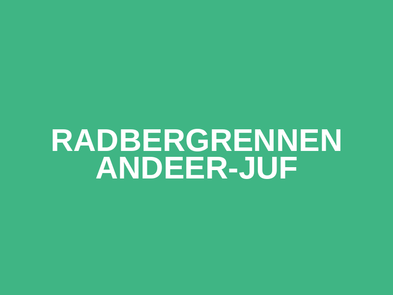 Radbergrennen Andeer-Juf