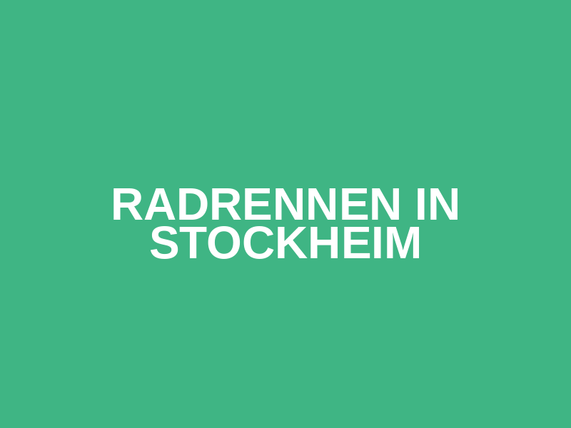 Radrennen in Stockheim Logo