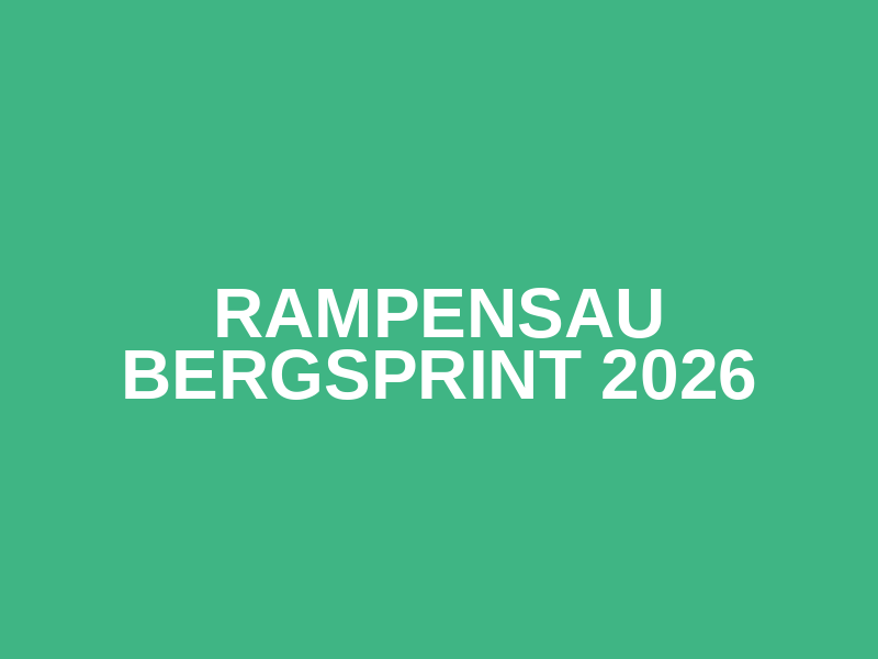 Rampensau Bergsprint 2026 Logo